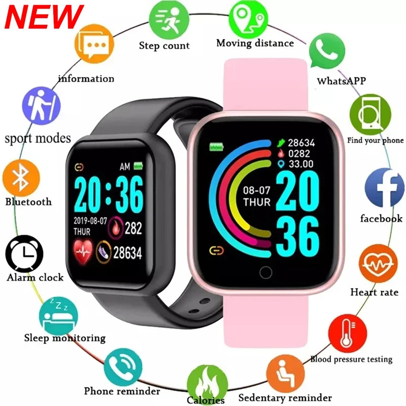 Smart Watch Men Ženy 1,3 palca