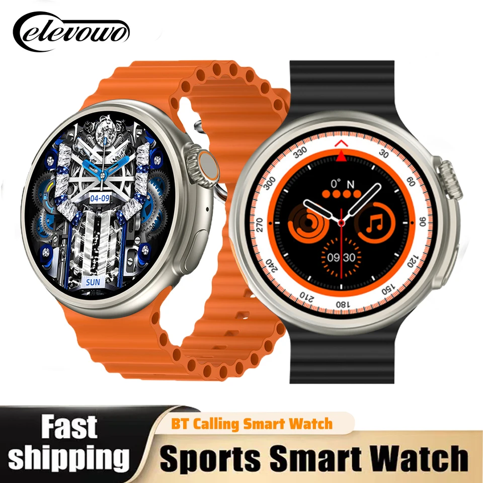 Smart Watch Z78 Ultra Series 8 HD AMOLED Wireless nabíjačka NFC Bluetooth Call Compass AI Vocie Outdoor Sport Smartwatch pre mužov