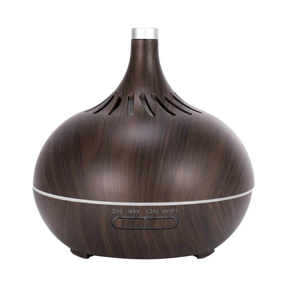 Smart WiFi Air Houdifier éterický olej Difúzor spolupracuje s zástrčkou EÚ EU Home Wood.