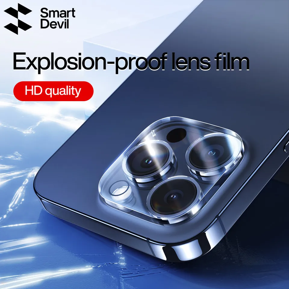 SmartDevil jednodielny film s plnou obrazovkou Film pre sklenené šošovky pre iPhone 15 Pro Max 15 Plus HD Temperované sklo pre iPhone 15 Pro