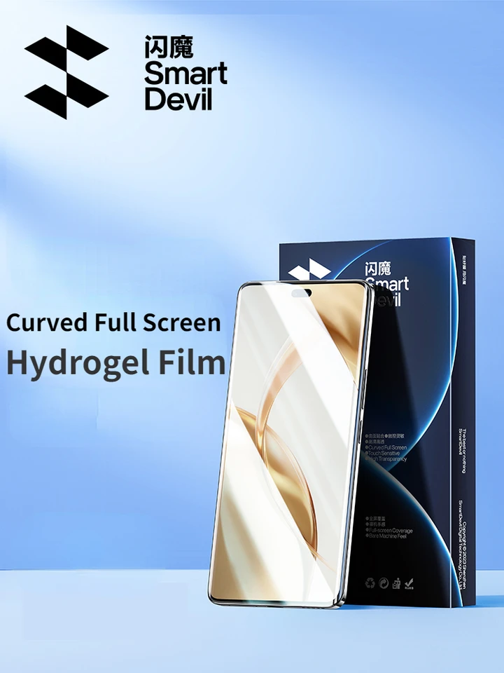 SmartDevil Screen Protector pre Honor 200 Pro 100 Pro HD Full Cover Anti-Fingerprint Clear Full Glue Hydrogel Film
