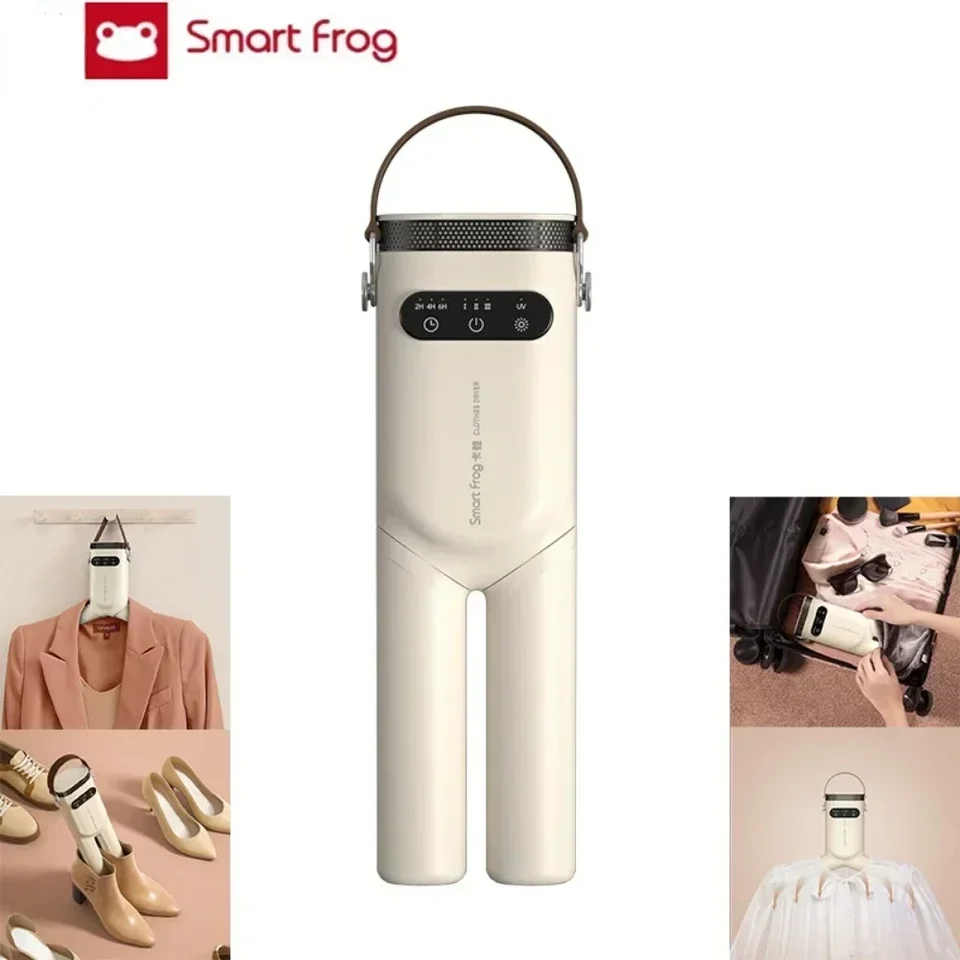 SmartFrog Mini prenosné elektrické vyhrievané oblečenie sušiču sušené šaty Surové šaty Suryr Clother Rack Skladacie hangáre Skladacie 220V