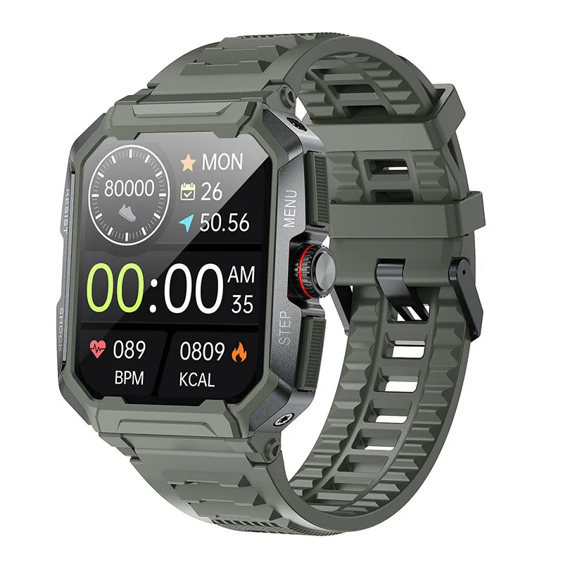 Smartwatch AK47 Sports Outdoor Fitness Tracker Smart Watch BT Call Waterproof WrictBand Heart Friedy Sleepet Monitor náramok