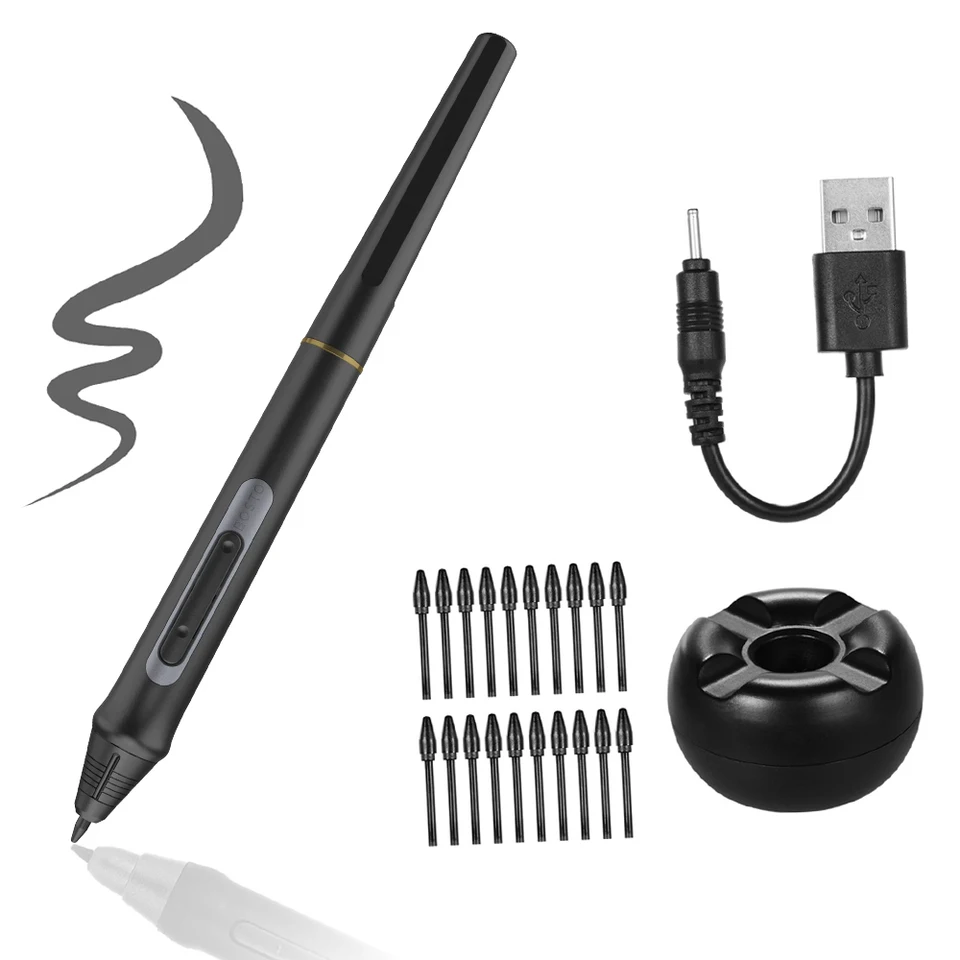 Smel digitálne pero bez batérie pero bez batérie vhodné pre bosto BT-16HDT/BT-16HDK/BT-16HD/BT-22U MINI/BT-22UX Grafics Tablet Tablet