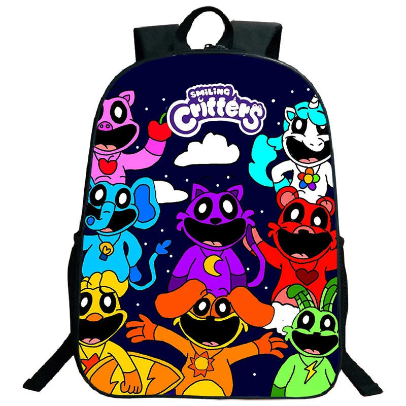 Smilings Citters batoh karikatúry anime figúrky catnap book tašky Teenager rucsnack batoh daypack žien Meni cestovné školské tašky