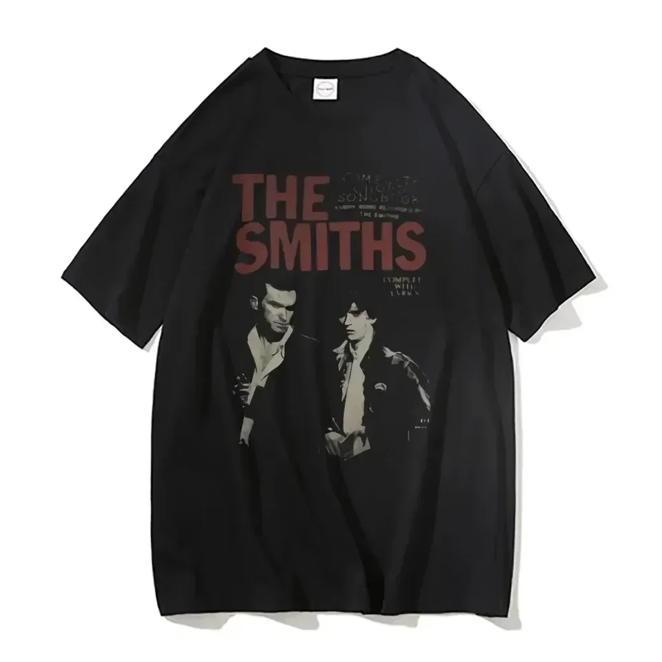 Smiths Vintage Print Y2K Tričko Ženy Pure Cotton Trhirt Womens Streetwear Harajuku Alternatívne britské rockové skupiny Tshirt