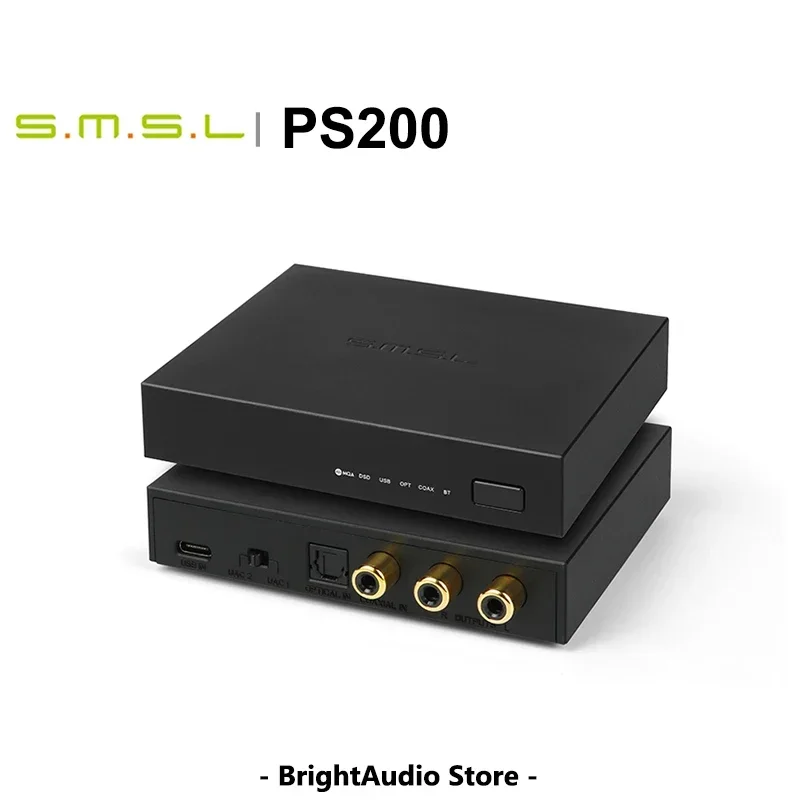 SMSL PS200 Mini multifunkčný MQA Bluetooth 5.0 Audio USB Typ C DAC Decoder ES9039Q2M Podpora PCM768 DSD512 Dekódovanie