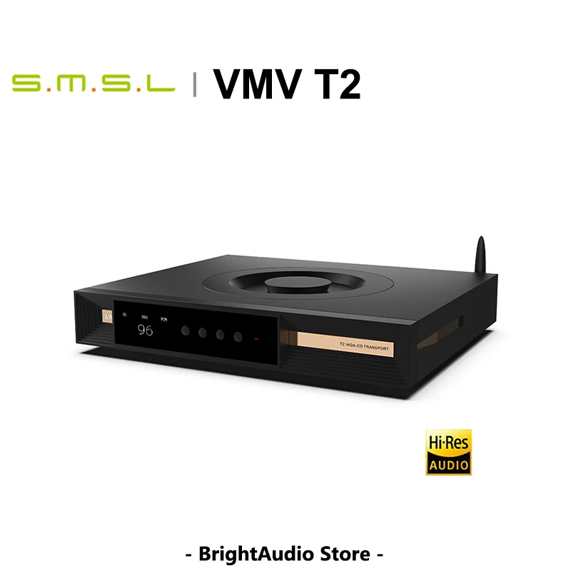 SMSL VMV T2 s vysokým rozlíšením digitálnych médií CD Player Hi-RES Audio MQA Full Decoding Pass Bluetooth PCM768 DSD512 I2S
