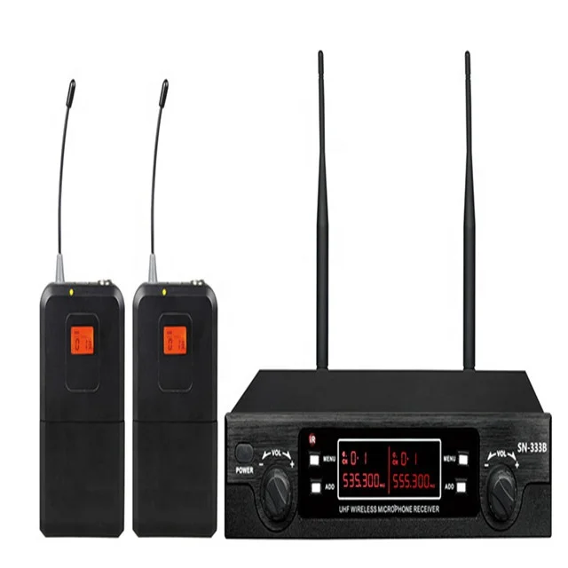SN-333B Profesionálny bezdrôtový vokálny mikrofón sada UHF Dynamic Handheld Wireless Microfón