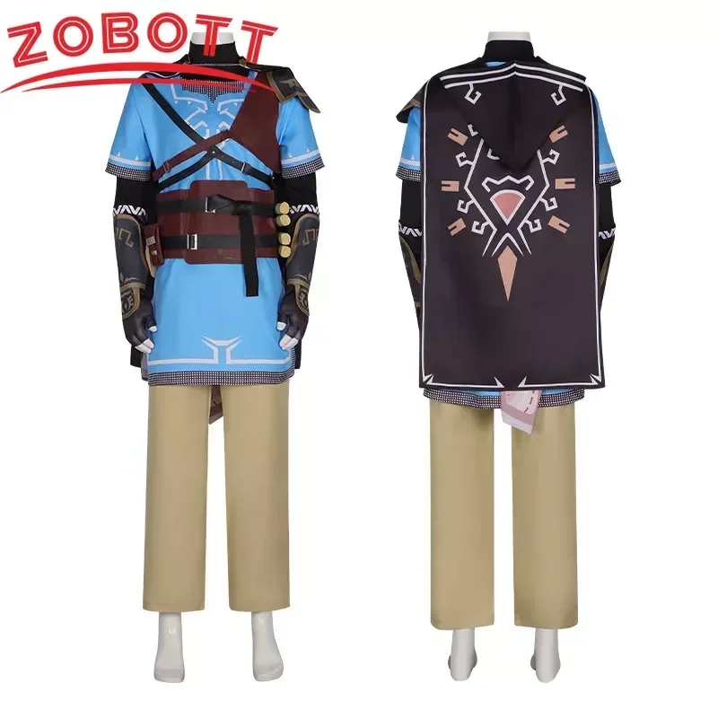 SN60 Breath of the Wild Link Cosplay kostým Game Zelda Cosplay košeľa plášťové doplnky súpravy pre dospelých pre deti pre dospelých K5 a 8 $
