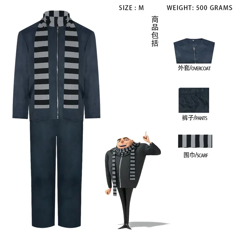 SN66 Movie Minion Thief Dad Gru kostým Halloween Party Performance Cosplay Costumew & m