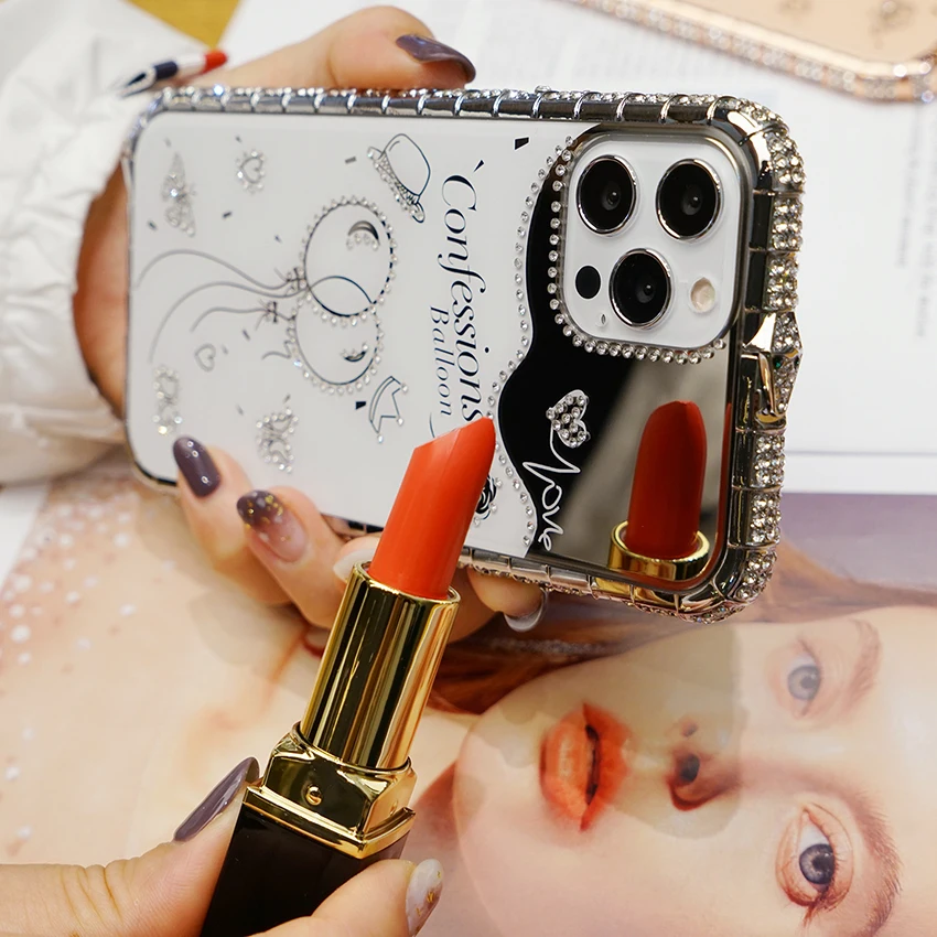 Snake Head SHARMESTONE BUMPER MROCK FILM pre iPhone 15 14 13 12 11 Pro Mini xs Max xr 6 7 8 Plus puzdro Diamond Metal Phone Border