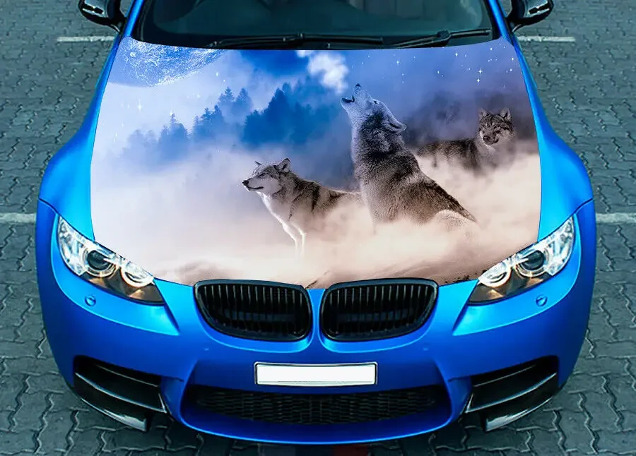 Sneh Husky'- Car Bonnet Decal Decal Full Graphics Vinyl Sticker