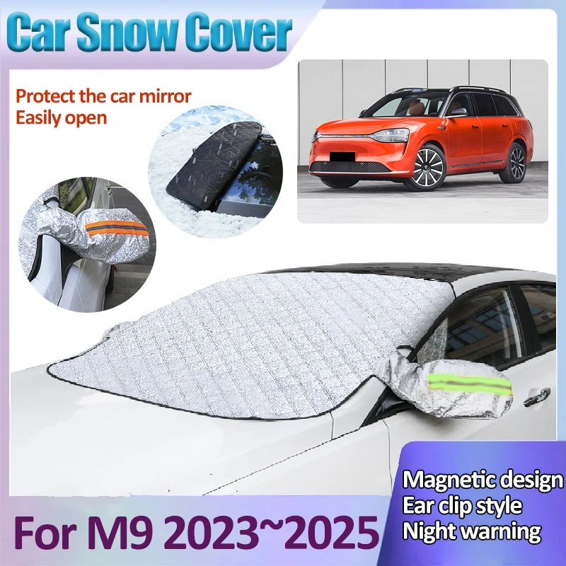 Snehové štíty pre AITO M9 2023 2024 2025 Magnetické anti-il-il-il-il-il-icing Automatické slnečné slnečné lúče predné príslušenstvo čelného skla