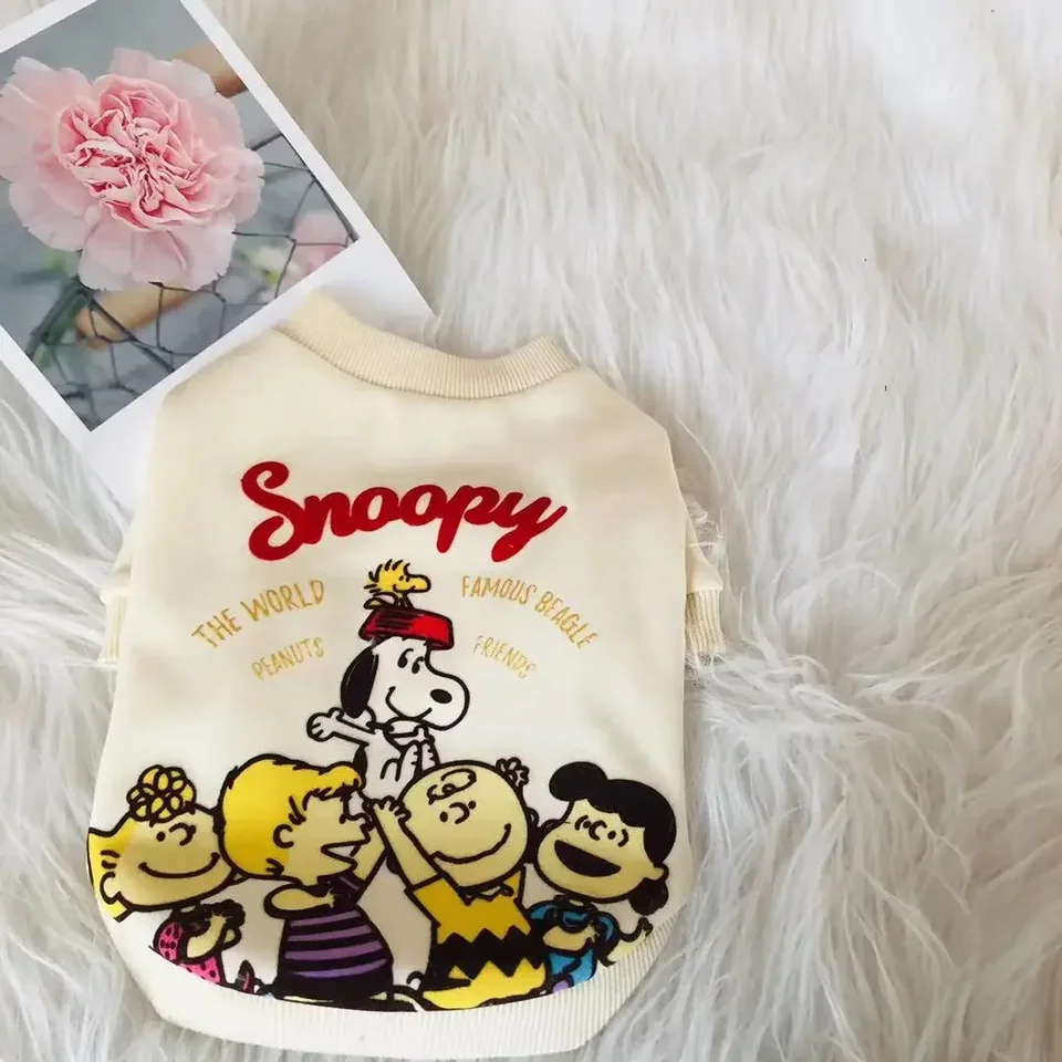 Snoopy Autumn a Winter Pet Clothes Dog Cute Sweater Bunda Pes Cloth