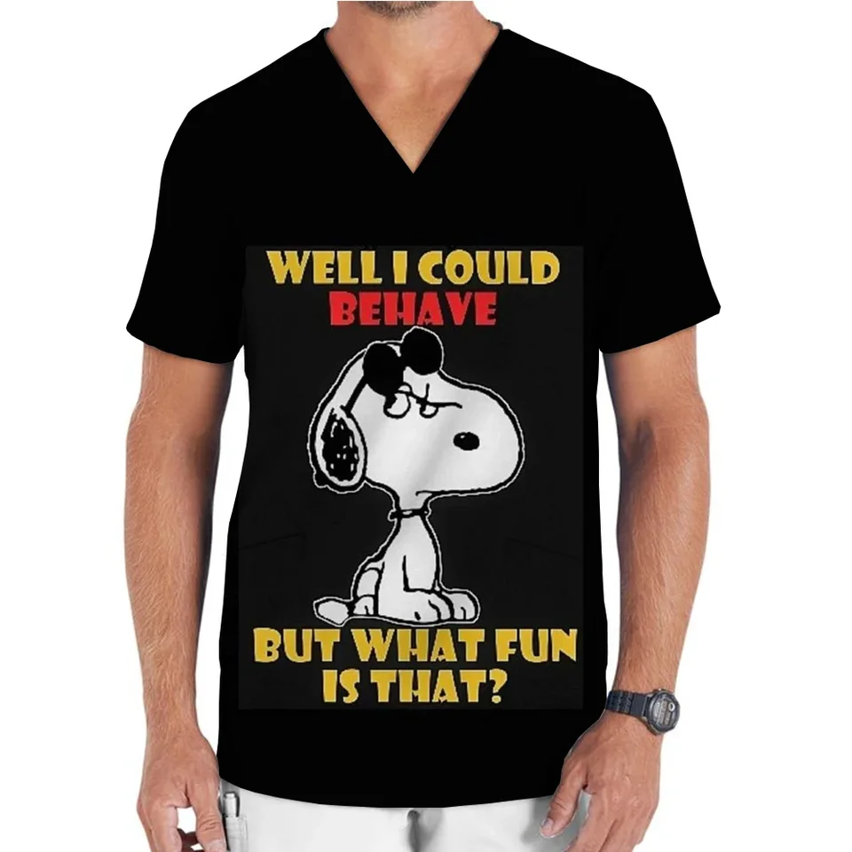 Snoopy Ošetrovateľská práca malá mužská klinika Klinika s krátkym rukávom v Klinik