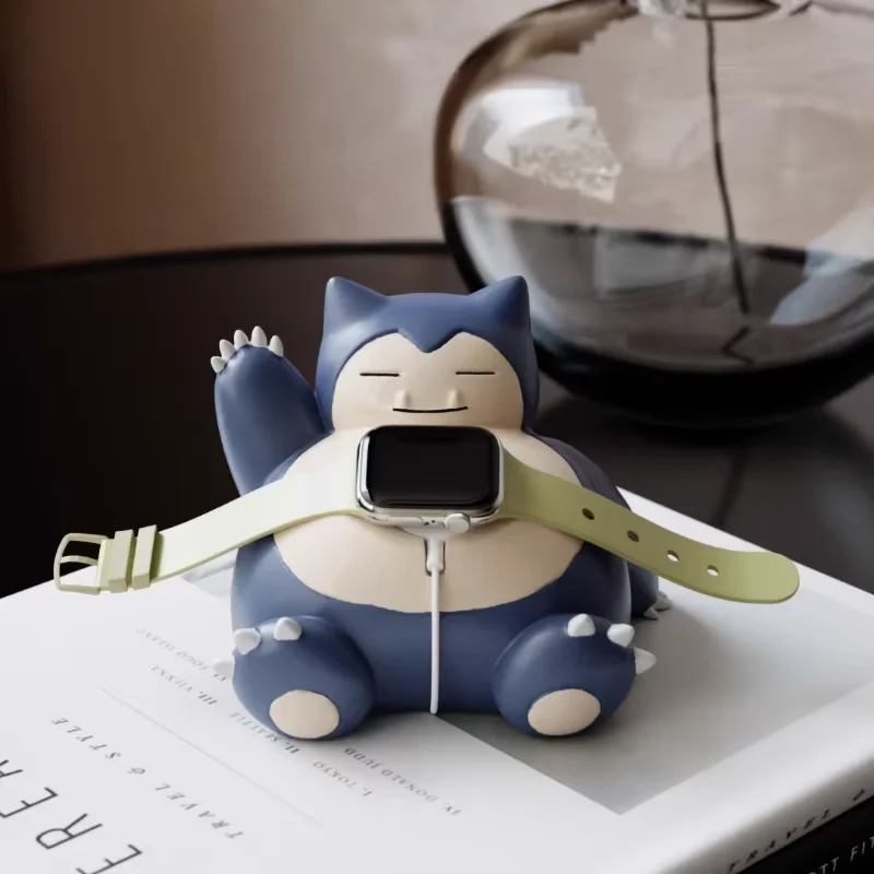 SNORLAX Apple Watch Stand Creative Anime Postavy Pokemon Gengar Model Desktop Deskorácie Príspevok Ozdobenie narodeninových darčekov