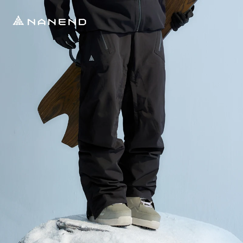 Snowboardové nohavice nepremokavé, teplé, odolné voči vetru a odolné voči opotrebovaniu vonkajšie lyžiarske a dámske snehové odevy Recco Professional