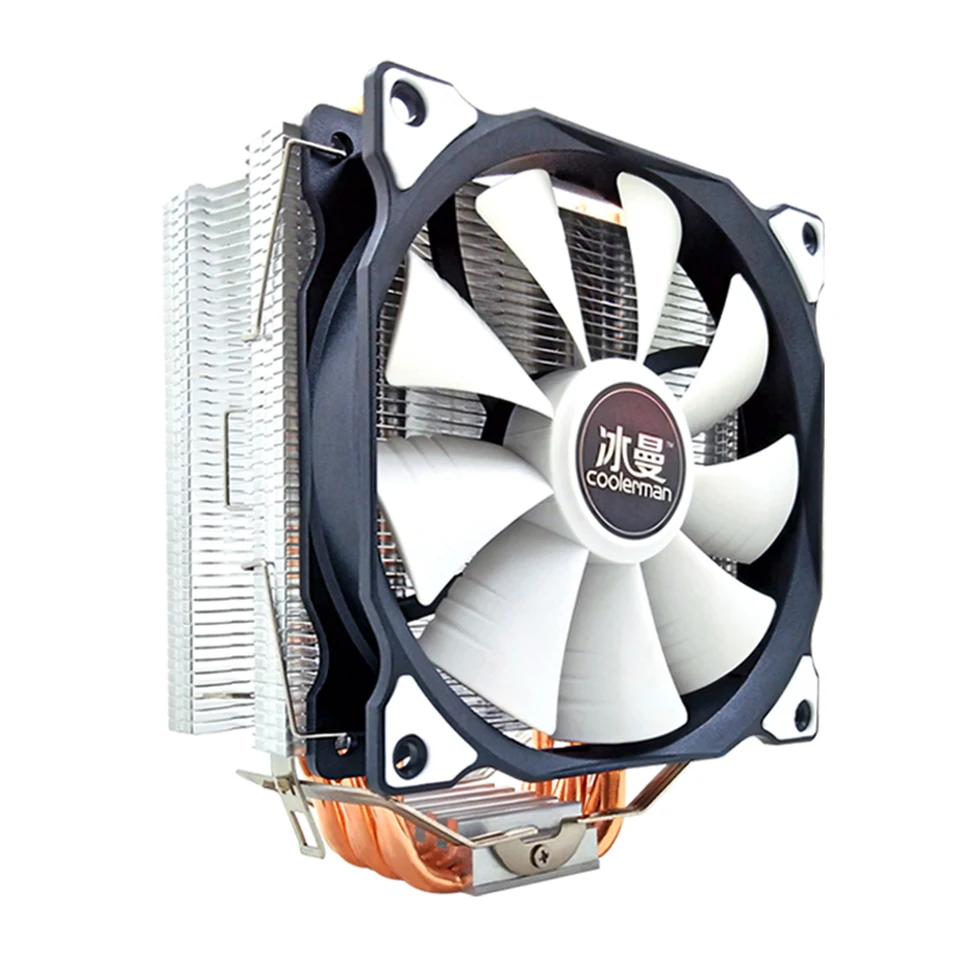 Snowman MT6 12cm CPU ventilátor 6 Čisté medené tepelné potrubia Desktop PC 4 PIN PWM Cooler