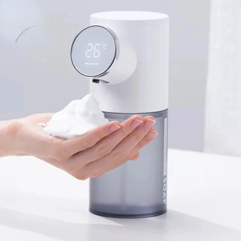 SOAP DISPENSER USB Nabíjateľný 320 ml kvapalný mydlo DIGITÁLNE DIGITÁLNE DIGITÁLNE DIGITÁLNE DIGITÁLNE DIGITAL DIZAJNOVÝ SENZOR RUČNÝ STRANIZER