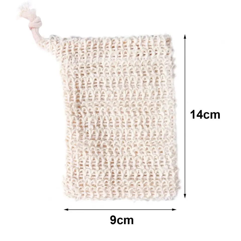 SOAP MESH TAGE Exfoliating sieťoviny SOW SPEVER SET Sada opakovane použiteľné vrecká na šnúrku pre jemnú pokožku Ekologické penenie pre sprchu