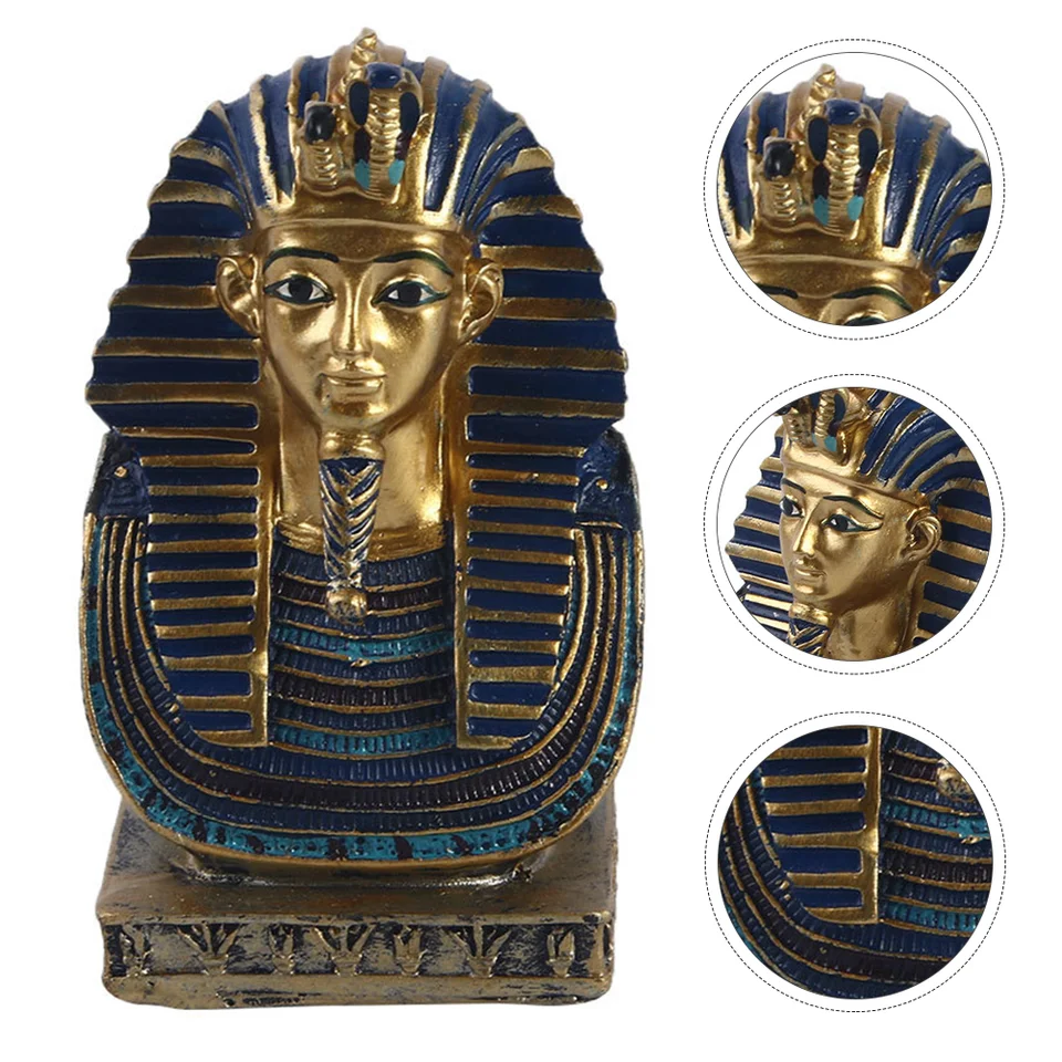 Socha egyptského faraóna Figurka King King Bust Socha Khufu Ofintage retro retro retro vintage dekorácie retro retro retro vinobranie