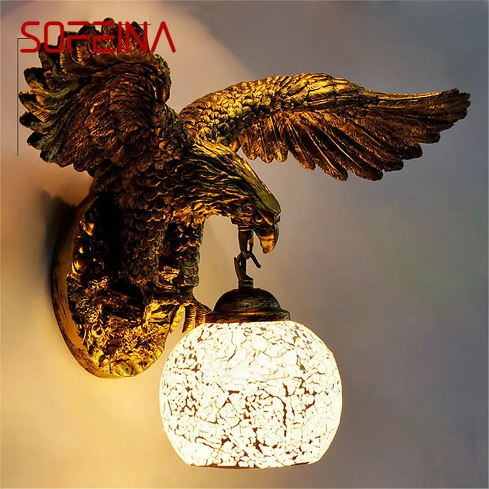 Sofeina Contemporary Eagle Wall Lamp Retro Creative Obýva