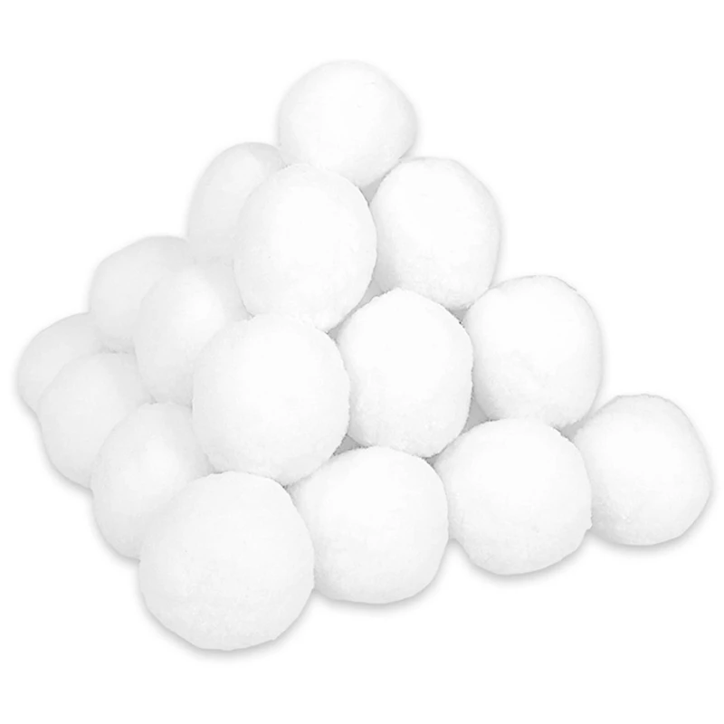 Soft -faux Polypropylén Snow gule pre deti a dospelých zimné hádzanie herných doplnkov vianočný stromček závesný prívesok