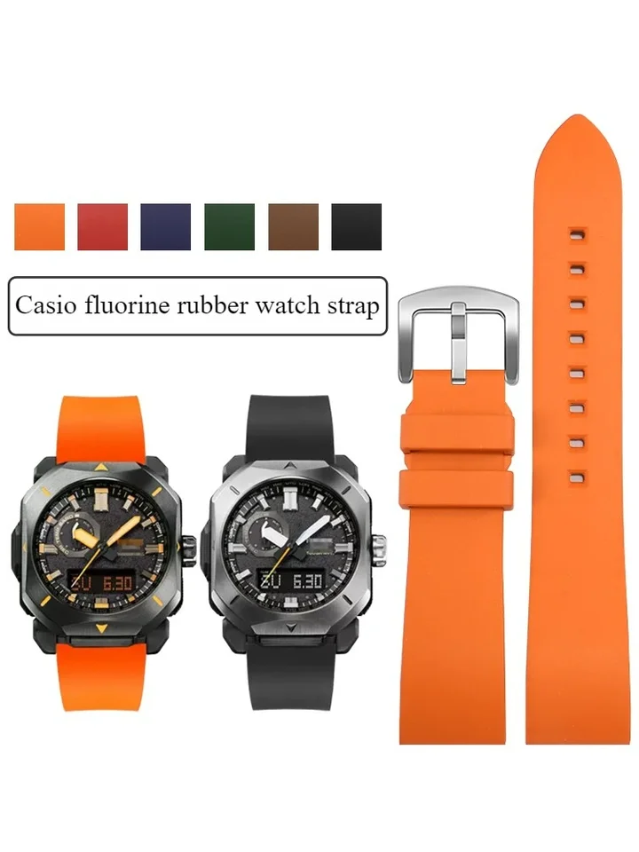 Soft Fluororubber Watch Strap Substitute PrW-6900Y PRW6800 Series Series Mountaining náramok