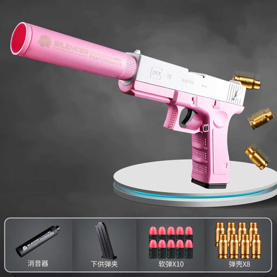 Soft Gulet Toy Gun Shell Ejekcia Ejekčná pena Šípky Pištoľ Pištoľ Eagle Airsoft Gun Gun Gun Toy pre chlapcov dievčatá vonkajšie hry