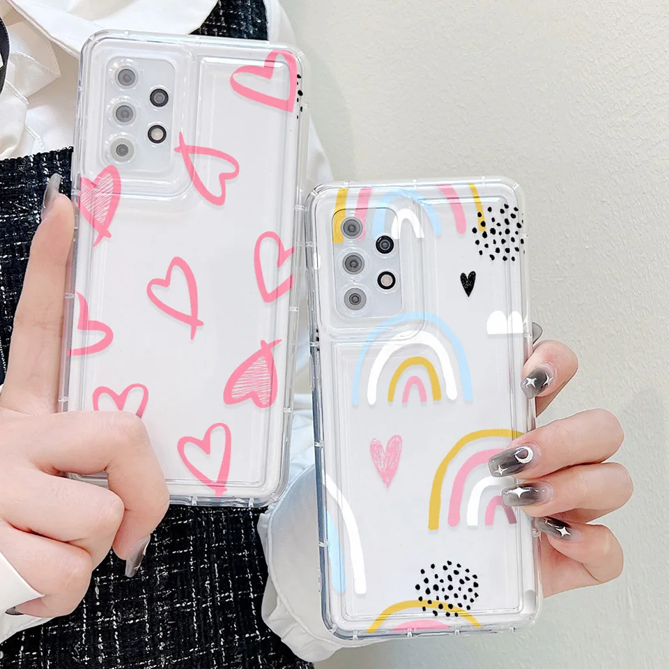 Soft Heart Srdc pre Samsung S23 Fe S24 Ultra plus A54 5G A55 A15 A34 A33 A53 A14 A13 A05 A52 A32 A23 A24 A24 A73 S21 S22 S20 Fe Fe