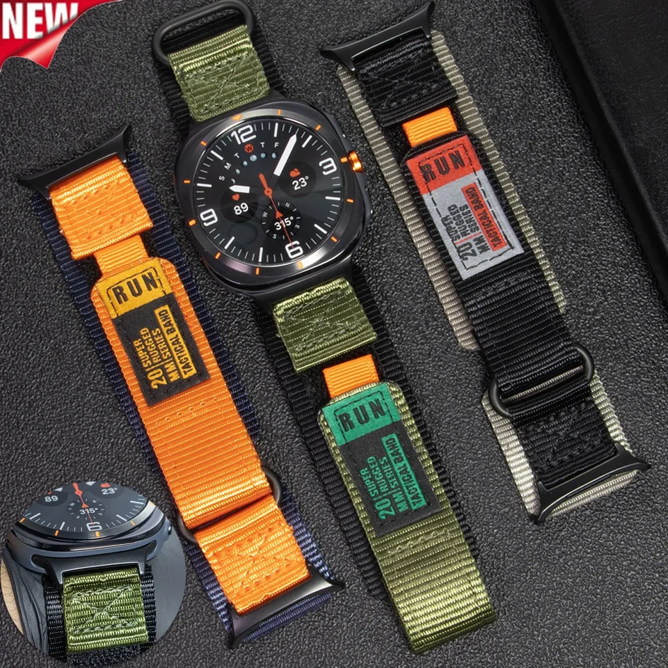 Soft Nylon Band pre Samsung Galaxy Watch Ultra 47mm SPREP SPORT COREA náramok pre Galaxy Ultra 47mm Men Women Watch