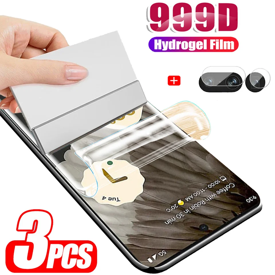 Soft Pelicula Hidrogel pre Google Pixel 8 7 Pro 7a Protector Pixel7 Pro Hydrogel Film Pixel7Pro Pixel 6A Water Gel Front + Film Pixel Film Pixel 6 Pro Protectores de Pantalla Pixel6a 6Pro 7Pro Hydro gél Hydro gél Phone Glass