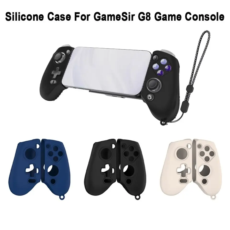 Soft Silikone Game Console ochranný kryt Shock odolný voči nárazu lanovej rukoväte puzdro s herným príslušenstvom pre hry Gamesir G8