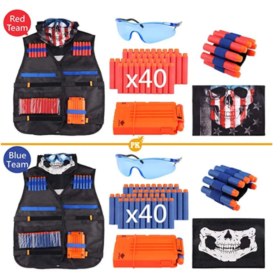 Soft Soft Kids Vest Sit pre Nerf n-Strike Elite Series Outdoor Game Undershirt Držiteľ časopisov Hračky