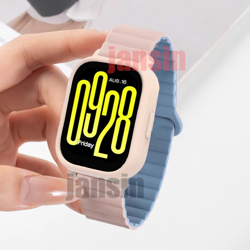 Soft TPU Case Correa pre Redmi Watch 5 Active Band Chráni krycí remienok pre Xiaomi Redmi hodinky 5 lite magnetického náramku