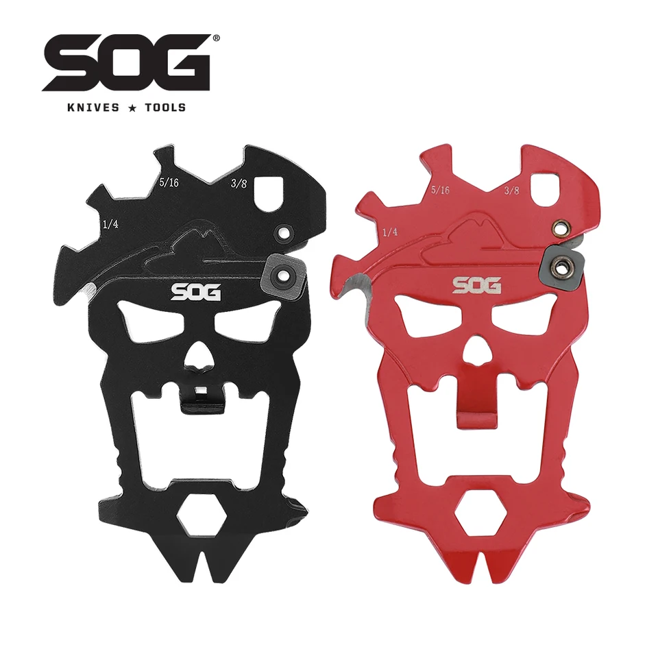 SOG 12 v 1 MacV Prenosné multifunkčné nástroje Keychain EDC Mini vrecko Outdoor Cool Camping Supplies Bottle-SM1001-CP