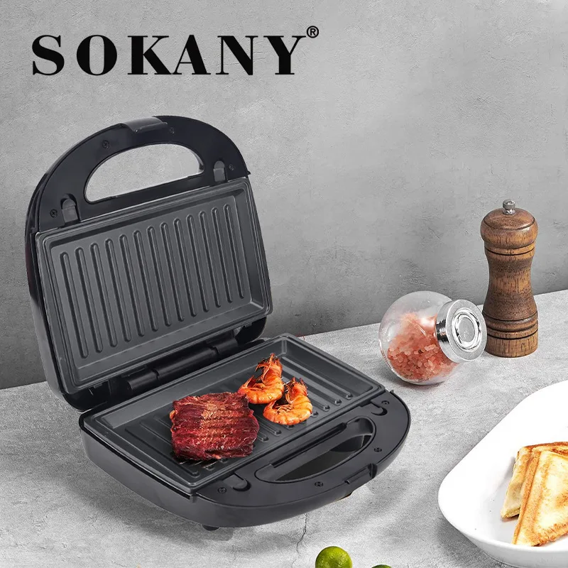 Sokany 908 obojstranná vykurovacia domácnosť Multifunkčná sendvičová pekáč
