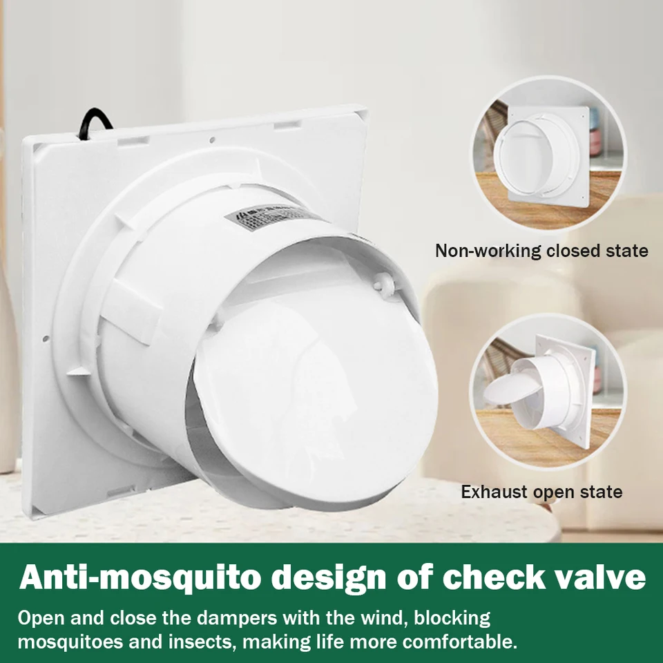 Solar 12V výfukového vzduchu Energia upevňujúce stenu na stenu ventilátory anti-mosquito dizajn extraktora ventilátor pre kúpeľňu