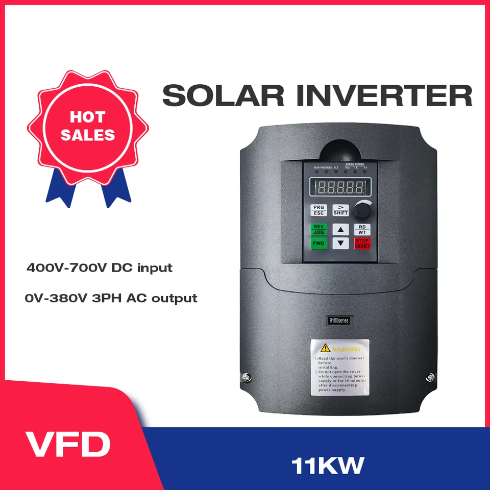 Solar DC alebo Vstupný výstup výkonu domácnosti 3_fázy 380V 11 kW pre motor čerpadla