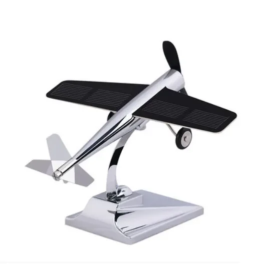 Solar Energy Aircraft Model Decor Decor Inovatívna súprava lietadla na pridanie vkusu do vášho vozidla a pracovného priestoru