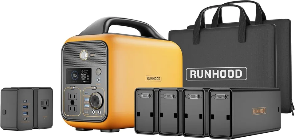 Solar Generator Rallye 600 Ultra 1296WH Prenosná elektráreň Horúce záložné batérie 2 * 100 W Solárne panely