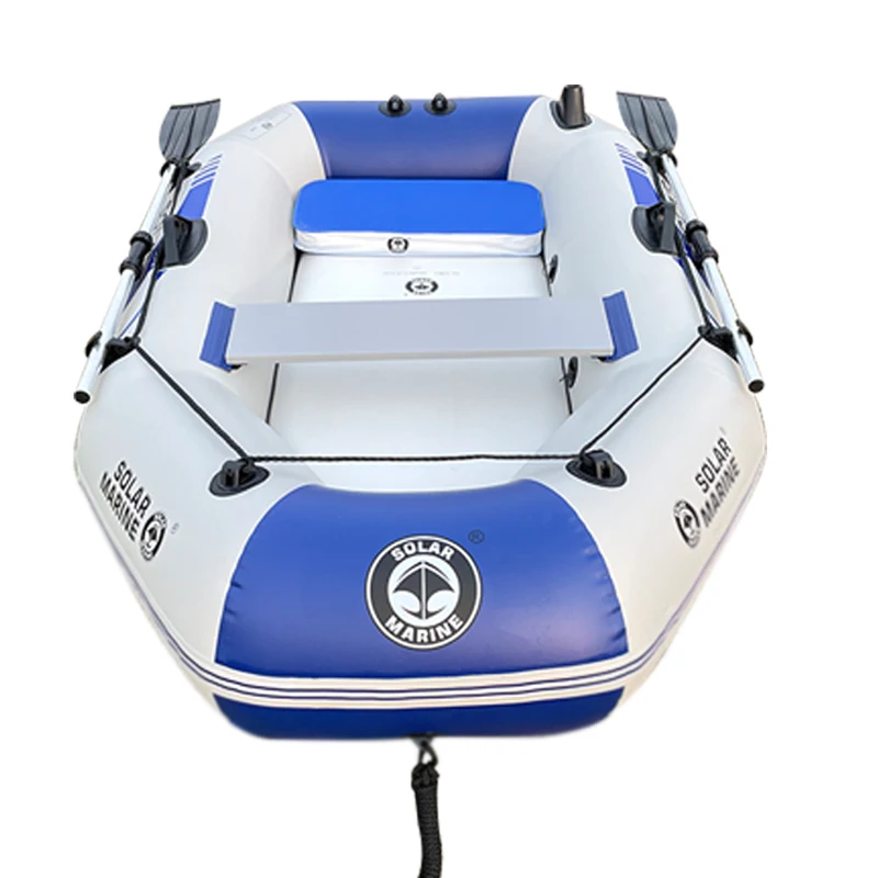Solar Marine 2 Osoba PVC Rybárska loď 2M nafukovací kajak odolný voči opotrebovaniu kanoe remeslá s bezplatným doplnkom