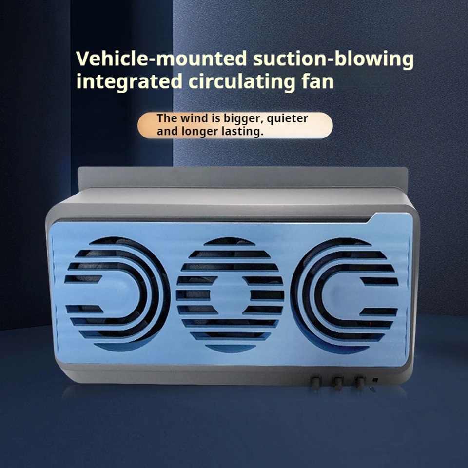 Solárne automatické okno chladič vozidla Ventilátor 3 ventilátor