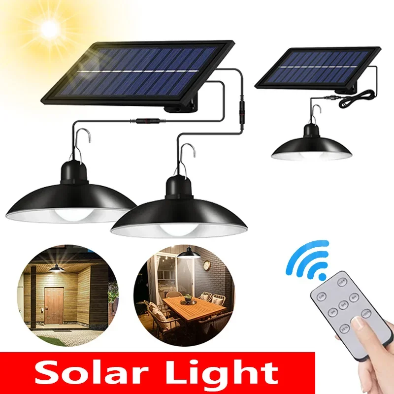 Solárne domácnosť Vnútorné solárne svetlo a vonkajšie solárne prívesok Svetlo Camping Outdoor Solar Lights One Drag Dve vodotesné svetlá