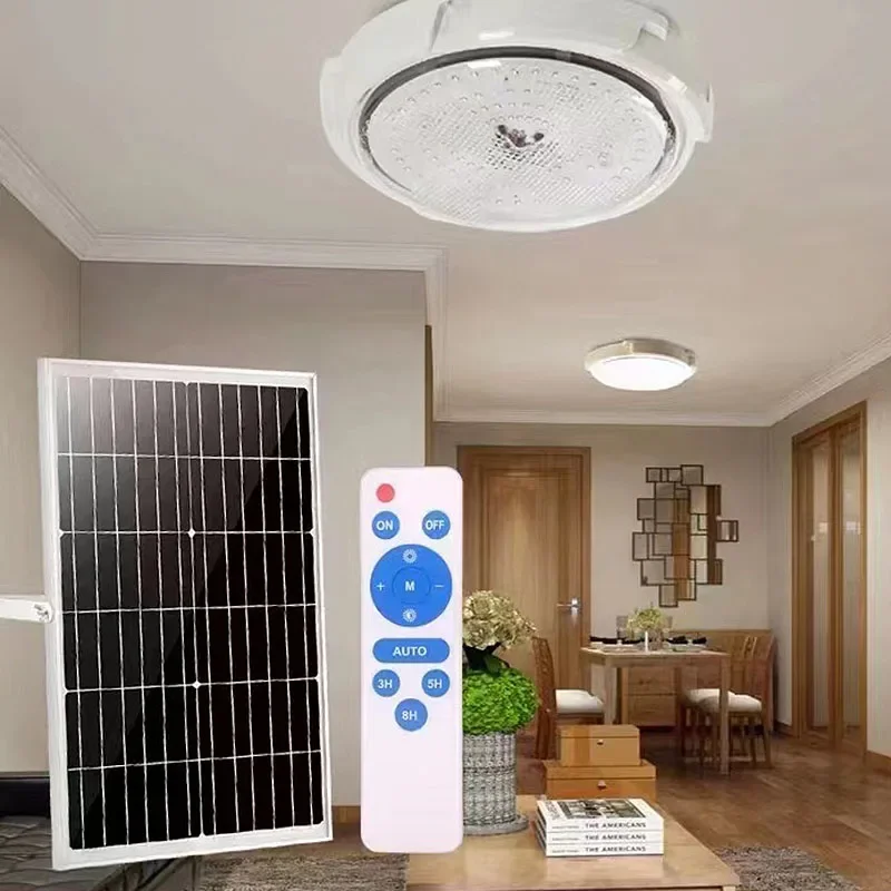 Solárne stropné svetlo Vnútorné diaľkové ovládanie uličky Koridor Balkón Light prenosné LED Super svetlé vonkajšie nádvorie