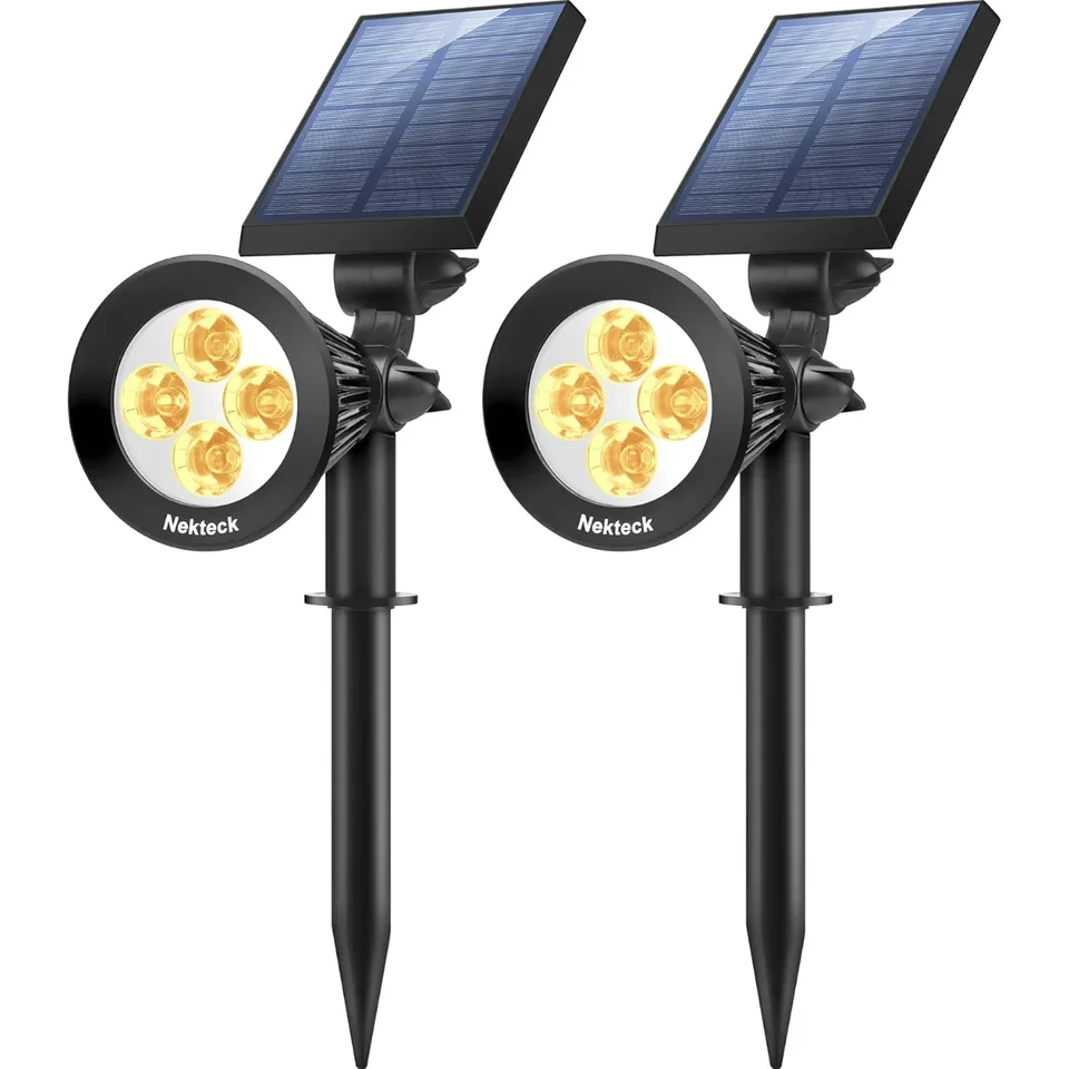 Solárne svetlo 2ks Solar Spot 2-v-1 Solárne svetlá vonkajšie vodotesné solárne skóre krajiny