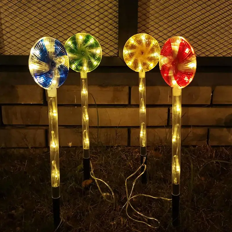 Solárne záhradné svetlá Lollipop vianočná dekorácia nepremokavá solárna LED svetlo LIGH LAMP LAMP LAGNALA LED LED SOLOR SLEFTING