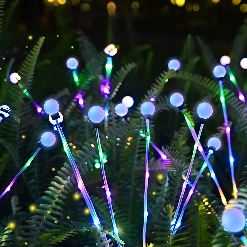 Solárne záhradné svetlá vonkajšie vodotesné svetlá Firefly Swesing Lights Courtyard Villa Krajina dekorácia trávnika