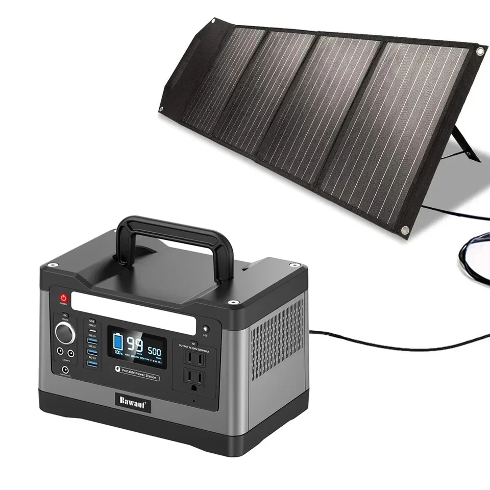 Solárny generátor 500 W 500WH s zálohou meniča batérií pre Vonkajší mobilný stroj CPAP Van Van